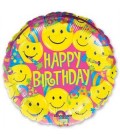 Шар круг Happy Birthday 19 дюймов (48 см)
