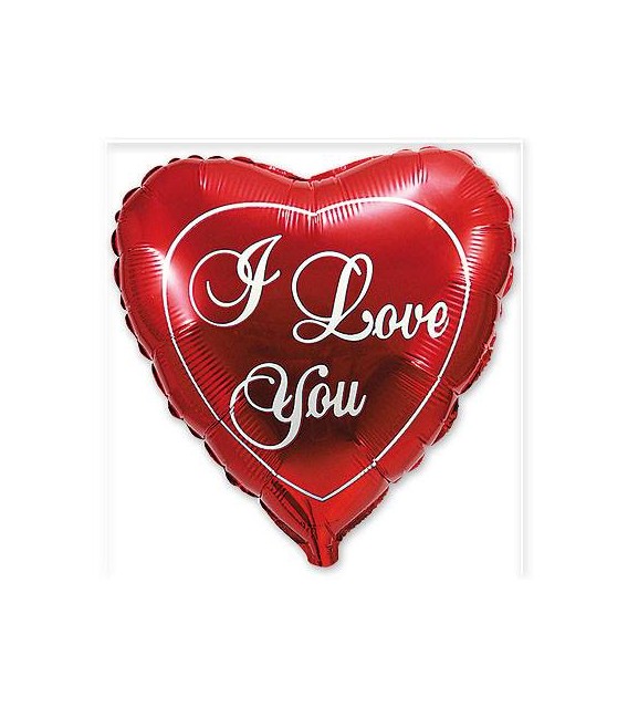 Шар в виде сердца I love you 18 дюймов (46 см)