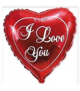 Шар сердце I love you 24 дюйма (61 см)