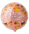 Шар круг С Днём рождения 18 дюймов (46 см)